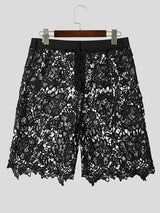 Mens Flora Lace See Through Shorts SKUK13164