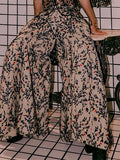 Mens Floral Print Casual Wide-Legged Pants SKUK59916