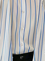 Mens Striped Patchwork Long-Sleeve Shirt SKUK76078