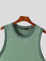 Mens Rib-Knit Crew Neck Sleeveless Vest SKUK24667