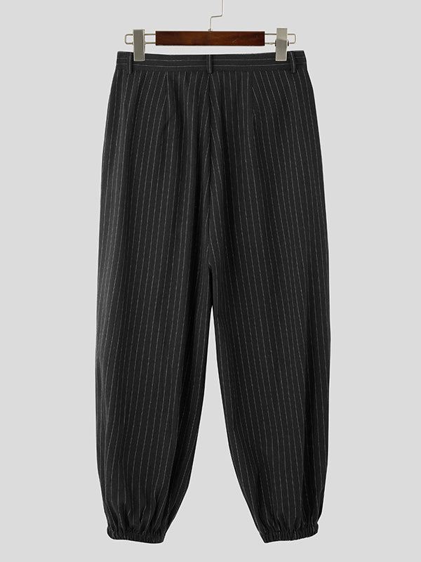 Mens Multi-Button Design Striped Pant SKUK80389