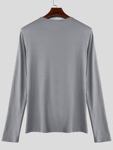 Mens Hollow-Out Series Long-Sleeve T-Shirt SKUK78473