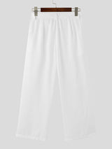 Mens Solid Color Pleated Design Long Pant SKUK61156