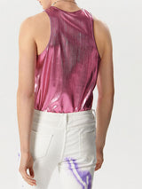 Mens Glitter Crew Neck Sleeveless Vest SKUK48113