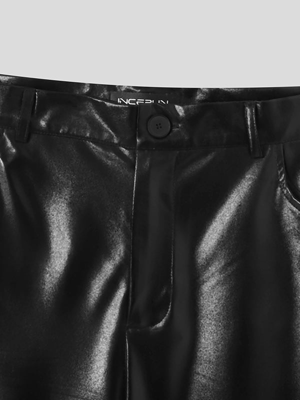 Mens Sexy Skinny PU Leather Pants SKUI84286