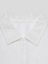 Men's Sexy Hollow Lace Loose Shirts SKUH98947