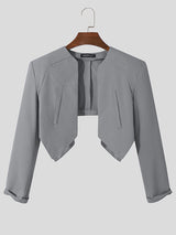 Blazer court japonais à manches longues pour homme SKUJ89314