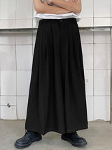 Mens Solid High Waist Wide Leg Pants SKUJ90571