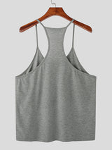 Mens Solid Casual Racer Back Tank SKUK03395