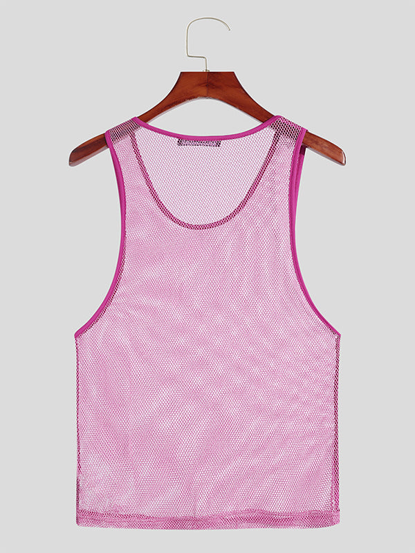 Mens Mesh Sleeveless Vest SKUJ16465