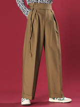 Mens High Waist Loose Straight Drape Pants SKUI41870