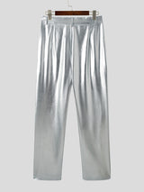 Mens Shiny Metallic Stretchy Night Club Pants SKUJ41976