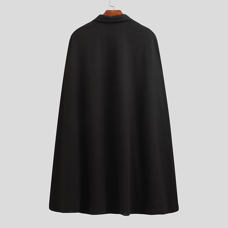 Men's Gothic Punk Lapel Mid-length Cloak SKUF51100 – INCERUNMEN
