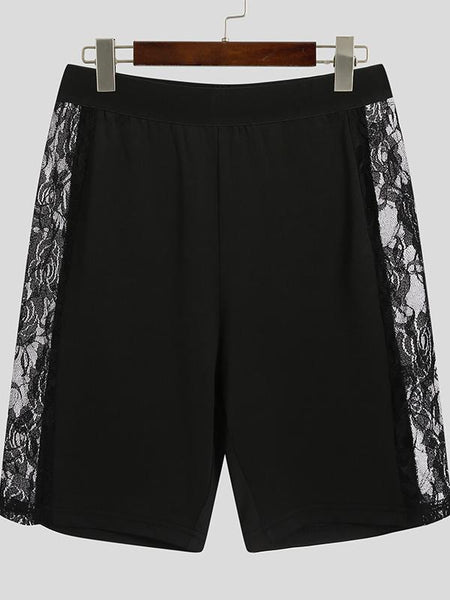 Mens Sexy Lace Side Hollow Patchwork Shorts SKUH52377 – INCERUNMEN